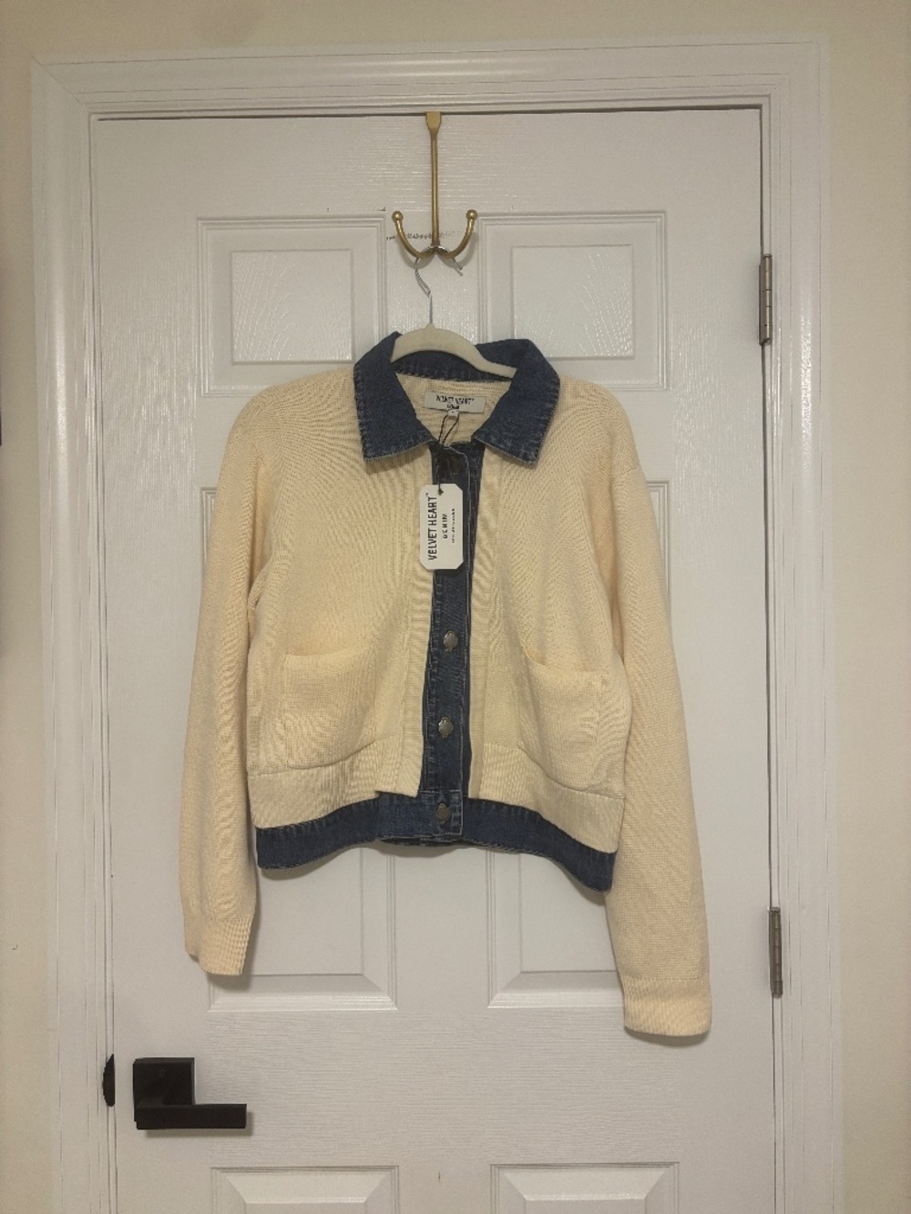 Velvet Heart Denim Cardigan